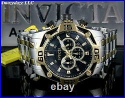 Invicta Men 52mm Pro Diver SCUBA Chronograph BLACK Fiber Glass 2 Tone SS Watch