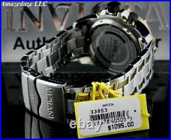 Invicta Men 52mm Pro Diver SCUBA Chronograph BLACK Fiber Glass 2 Tone SS Watch