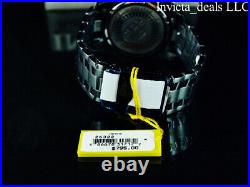 Invicta Men 52mm Pro Diver Scuba Chrono Iridescent ABALONE DIAL Black Tone Watch