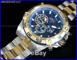 Invicta Men 52mm Speedway Viper Chronograph Blue Dial 2Tone Stainless St. Watch
