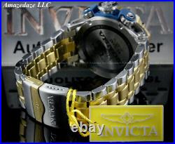 Invicta Men 52mm Venom Hybrid Chronograph 2 Tone Stainless Steel BLUE DIAL Watch