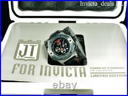 Invicta Men 53mm JT Knight Rider Chrono BLACK Dial Limited Edition Leather Watch