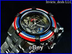 Invicta Men 54mm Bolt Zeus Tri Cable Koi Fish & Dragon COMBAT Triple Black Watch