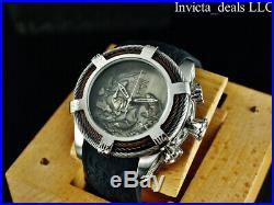 Invicta Men 54mm Bolt Zeus Tri Cable Koi Fish & Dragon Silver Tone 200M SS Watch