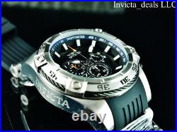 Invicta Men 54mm SPEEDWAY VIPER Gen III Chronograph BLACK DIAL Silver Tone Watch