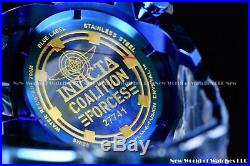 Invicta Men 63mm Coalition Force Grand Octane Blue Label High Polish Swiss Watch