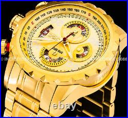 Invicta Men AVIATOR BOLT HYBRID Flight Series Chronograph 18Kt Gold Pilot Watch