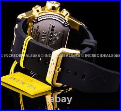 Invicta Men BOLT ZEUS MAGNUM Chronograph Gold Plate Black GMT High Polish Watch