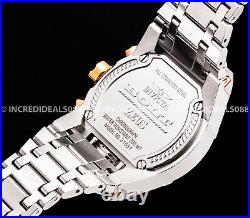 Invicta Men BOLT ZEUS MAGNUM Chronograph Rose Gold Silver GMT Polished Watch