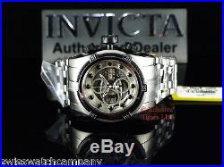 Invicta Men Bk Wire Bolt Zeus Swiss Made SW500 Auto 1.74ct Black Spinel SS Watch