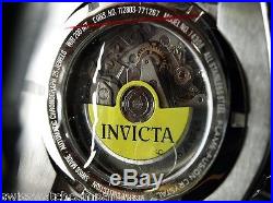 Invicta Men Bk Wire Bolt Zeus Swiss Made SW500 Auto 1.74ct Black Spinel SS Watch