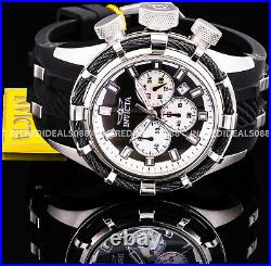 Invicta Men Bolt Chronograph Titanium Case MOP Dial Black SS Classic Watch 32960