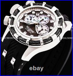 Invicta Men Bolt Chronograph Titanium Case MOP Dial Black SS Classic Watch 32960