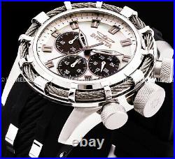 Invicta Men Bolt Chronograph Titanium Case MOP Dial Black SS Classic Watch 32961