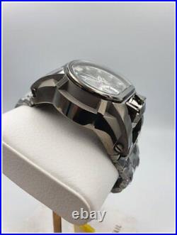 Invicta Men Bolt Zeus Magnum Gunmetal Silver Dial Chrono Quartz 52mm Watch 31554