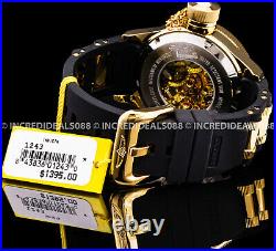 Invicta Men CLASSIC RUSSIAN DIVER Mechanical 18K Gold Plate Dial Black Watch