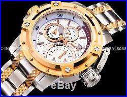Invicta Men Coalition Forces Chronograph Rose Gold Silver Retrograde SS Watch