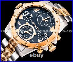 Invicta Men Coalition Forces Special Ops Chronograph Rose Gold Silver SS Watch
