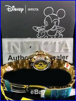 Invicta Men Disney Mickey Mouse Limited Edition Gold Diver 25107 Automatic Watch