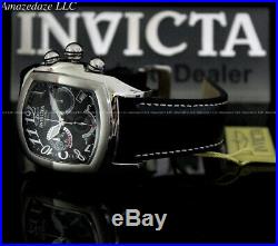Invicta Men Dragon Lupah Swiss Chronograph Stainless Steel Leather Strap Watch
