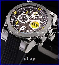 Invicta Men FLIGHT AVIATOR Chronograph Black Dial TACHYMETER 50mm COMBAT Watch