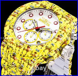 Invicta Men GRAND PRO DIVER Chronograph SpongeBob White Dial HYDROPLATE Watch