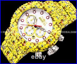 Invicta Men GRAND PRO DIVER Chronograph SpongeBob White Dial HYDROPLATE Watch