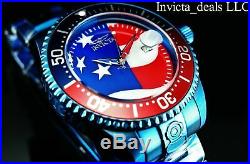 Invicta Men Grand Diver 300m Automatic Star And Stripes Dial BLUE LABEL SS Watch
