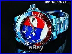 Invicta Men Grand Diver 300m Automatic Star And Stripes Dial BLUE LABEL SS Watch