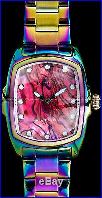 Invicta Men Grand Lupah Abalone Dial Iridescent Bracelet SS Bold Watch 26318