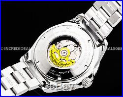 Invicta Men Grand Pro Diver Automatic Black Bezel Blue Mark Dial Silver Watch