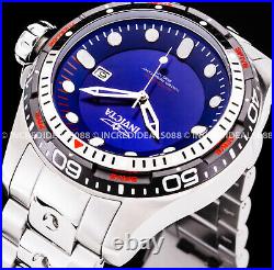 Invicta Men HYDROMAX AUTOMATIC NH35A Blue Dial Grey Bezel Silver 52mm SS Watch