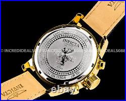 Invicta Men I Force Lefty Chronograph 18Kt Gold Blue Black Strap Watch
