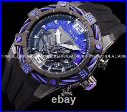 Invicta Men MARVEL BLACK PANTHER BOLT CHRONO Purple Black Dial Gun Metal Watch