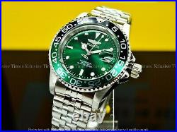 Invicta Men Original PRO DIVER Green-Bezel Jubilee Bracelet SS Watch