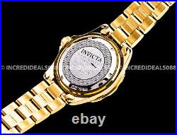 Invicta Men PRO DIVER 18Kt Dial Blue Case Bracelet Fashion Elegant GOLD Watch