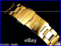 Invicta Men Pro Diver 24 Jewels 18K Gold Plated Automatic SS Champagne Watch