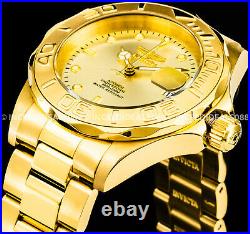 Invicta Men Pro Diver Automatic Champagne Dial 18Kt Gold Bracelet 40mm Watch