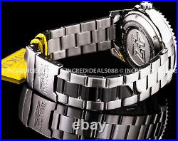 Invicta Men Pro Diver Diamond Accented Abalone Dial Silver Bracelet 47mm Watch