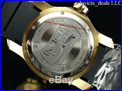 Invicta Men Pro Diver Scuba Swiss Quartz GMT Silver Dial 18K Gold Plated Watch