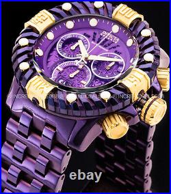 Invicta Men RESERVE GEARHEAD GEN II Swiss Chronograph 18K GOLD PURPLE Dial Watch