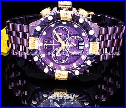 Invicta Men RESERVE GEARHEAD GEN II Swiss Chronograph 18K GOLD PURPLE Dial Watch