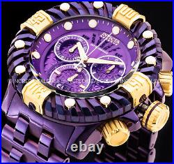 Invicta Men RESERVE GEARHEAD GEN II Swiss Chronograph 18K GOLD PURPLE Dial Watch