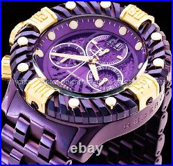 Invicta Men RESERVE GEARHEAD GEN II Swiss Chronograph 18K GOLD PURPLE Dial Watch