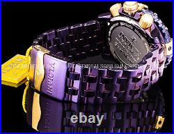 Invicta Men RESERVE GEARHEAD GEN II Swiss Chronograph 18K GOLD PURPLE Dial Watch