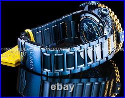 Invicta Men RESERVE HERCULES BOLT Chronograph Dial 18Kt Gold BLUE LABEL Watch
