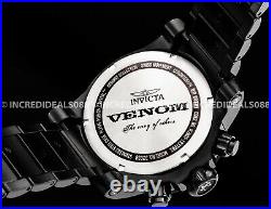 Invicta Men RESERVE VENOM KING SNAKE SWISS MVT Chronograph Black 52mm Watch