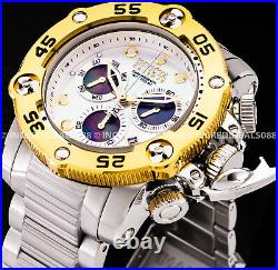 Invicta Men Reserve SEA HUNTER PROPELLER SWISS MVT Chronograph Gold Silver Watch
