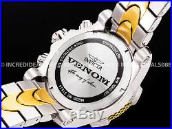 Invicta Men Reserve Venom Dragon 18k Gold Silver Two Tone Chronograph Watch