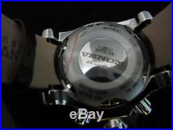 Invicta Men Reserve Venom Watch Brown Leather White Swiss Chrono 53.77mm
